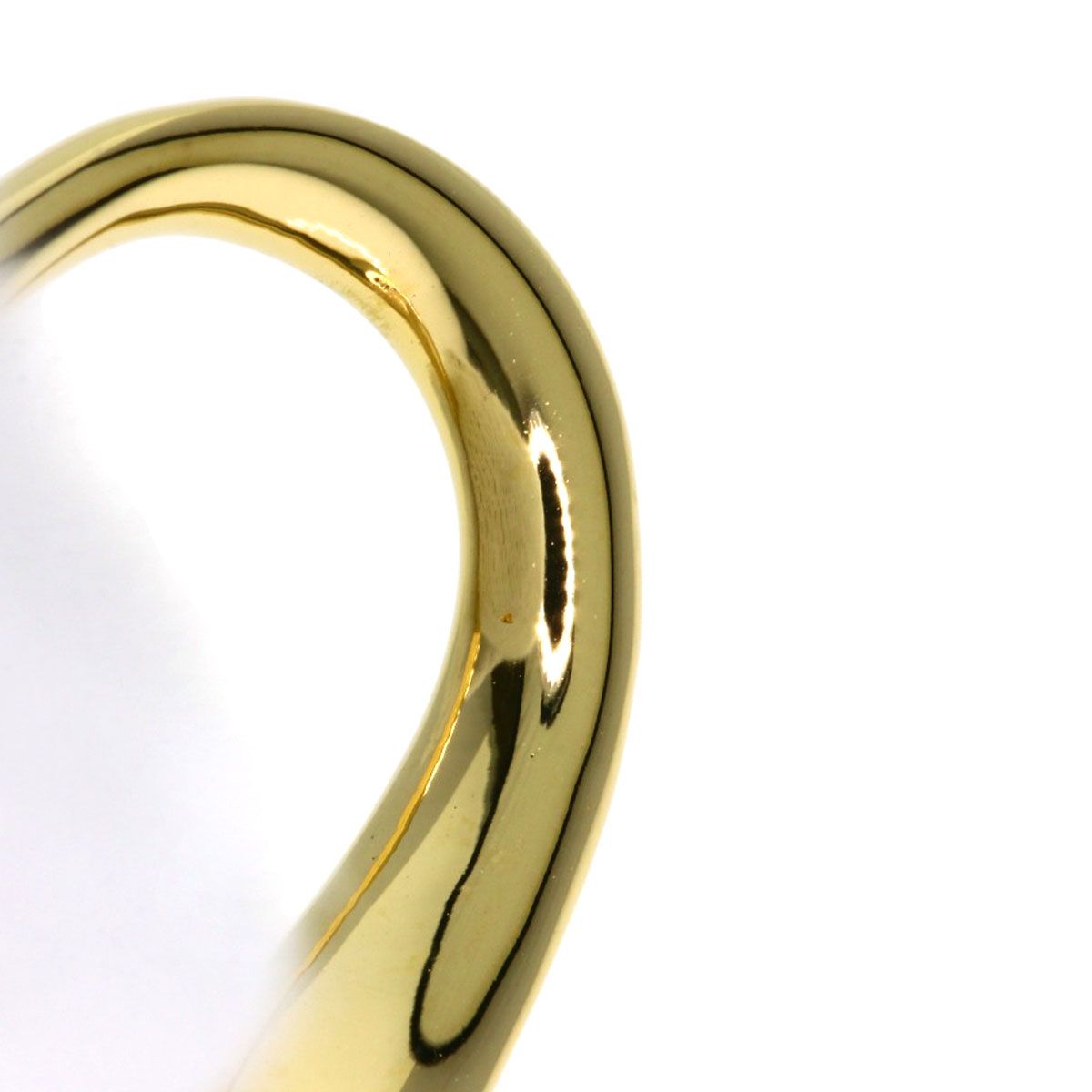 Tiffany & Co Open Heart Pendant Top 18k Yellow Gold — view 5