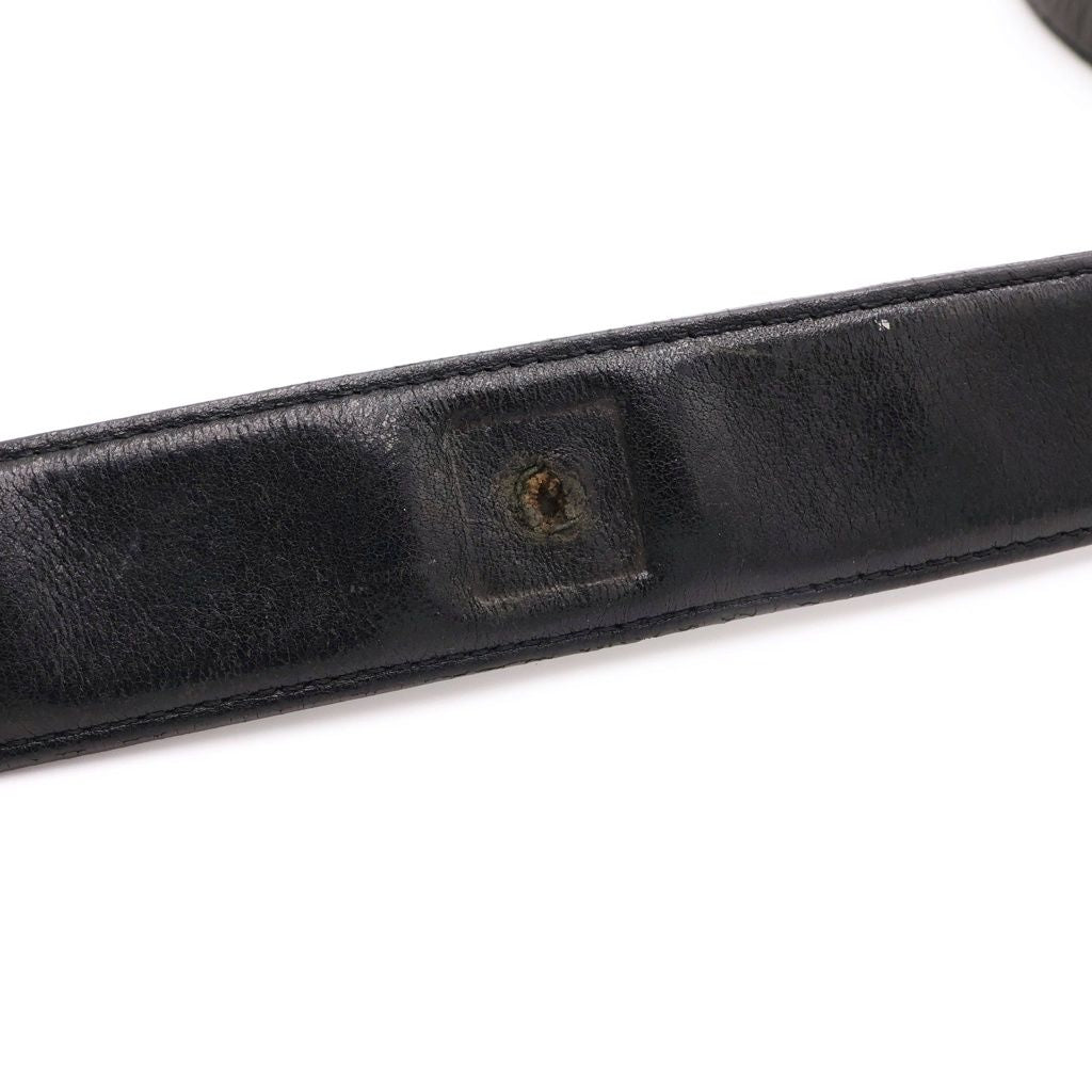 Chrome Hearts Zero Pyramid Studs Belt Strap Snap Button Black — view 6