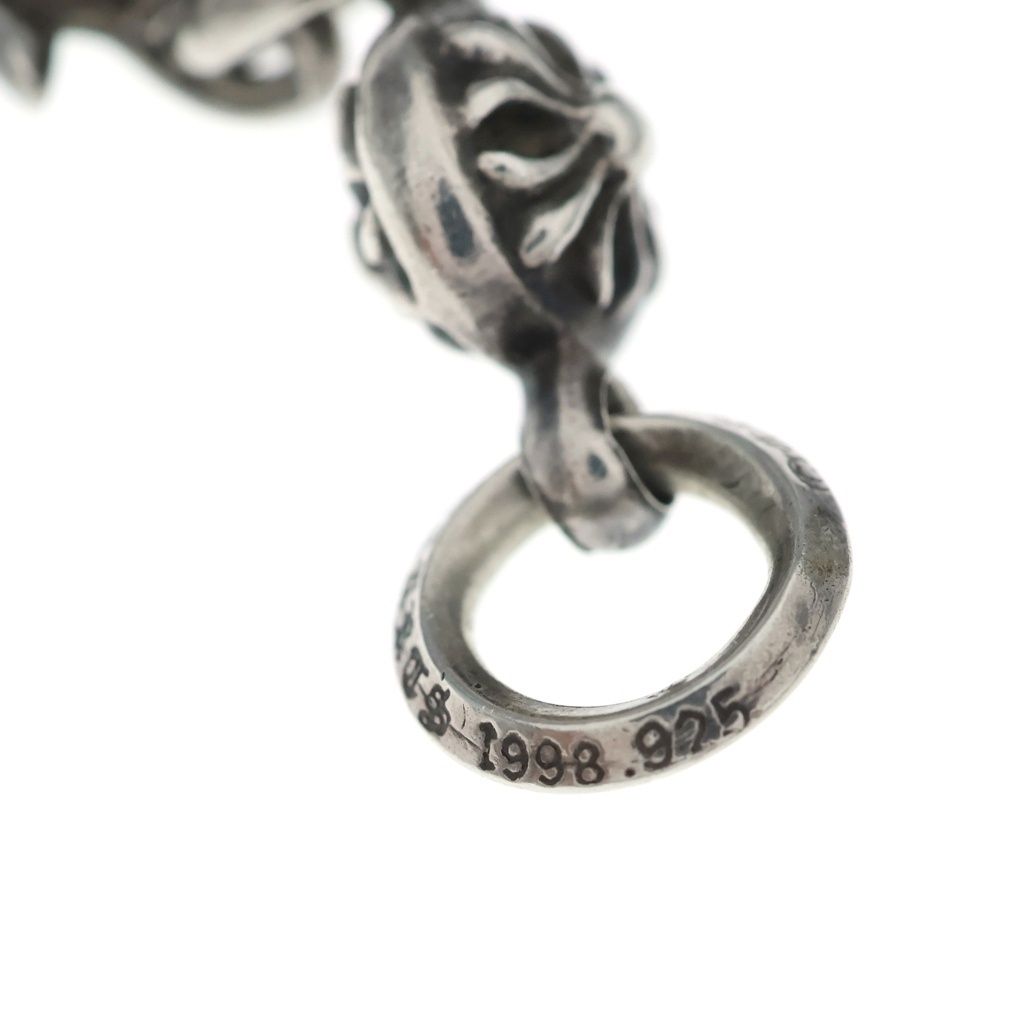 Chrome Hearts Tny CH Crs 1 Ball Tiny CH Cross Charm Pendant Top Silver — view 6