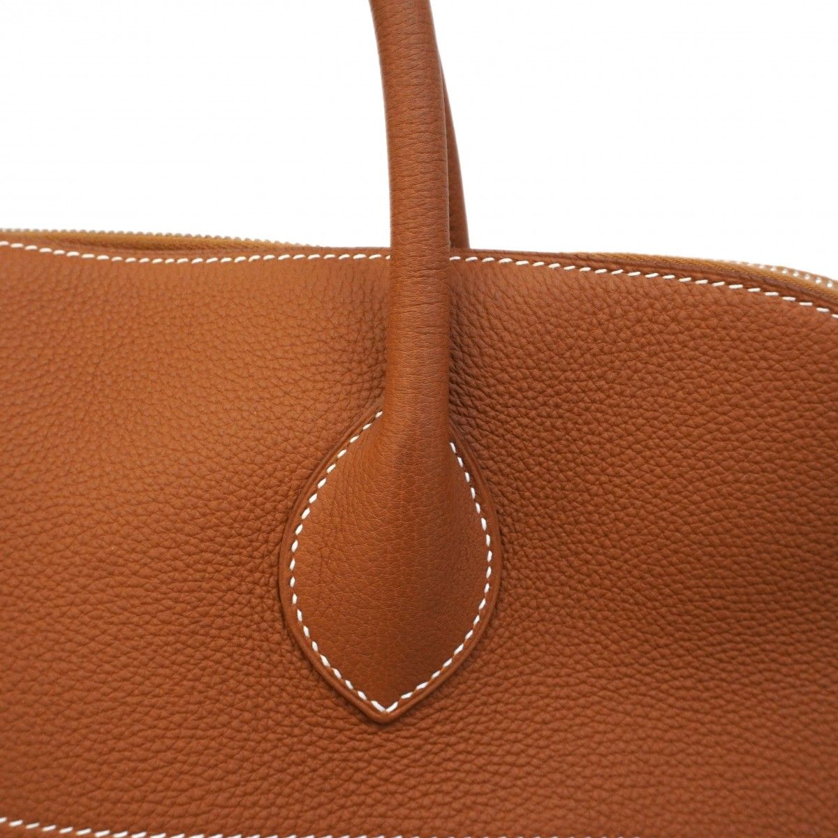 Hermes Handbag Bolide Shark 45 Togo Gold Silver — view 9