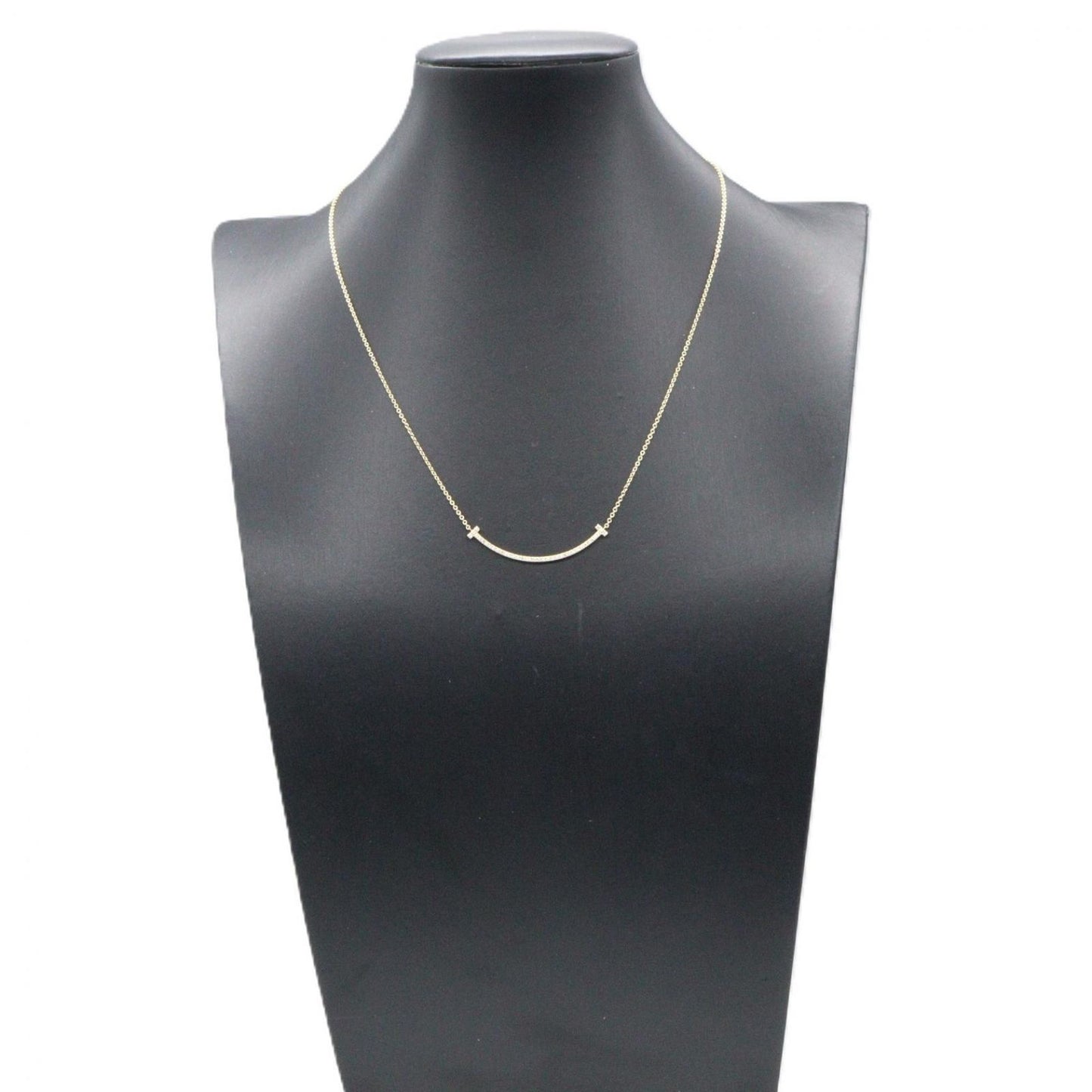 Tiffany & Co Necklace T Smile Small Diamond 40.5 cm 18k — view 6