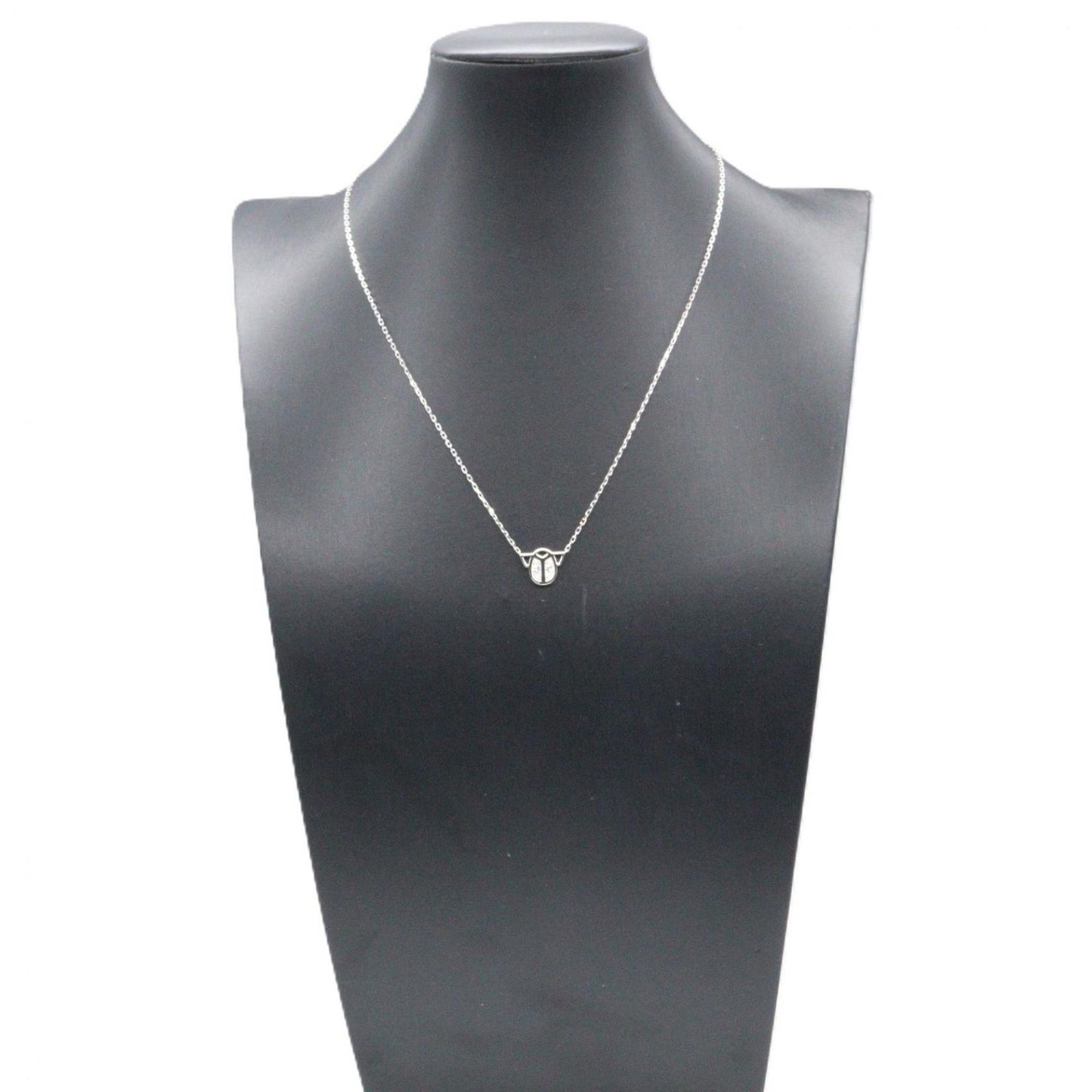 Cartier Necklace Scarab Diamond 37.5 40.5 cm 18k White Gold — view 5
