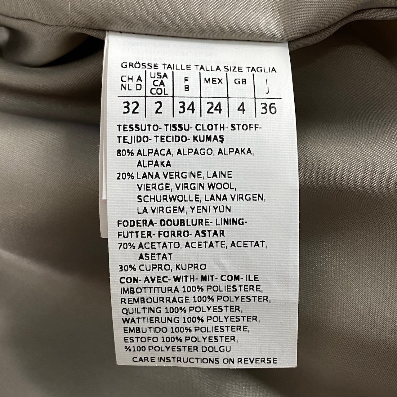 Max Mara Body Alpaca Shaggy Coat 36 Brown — view 9