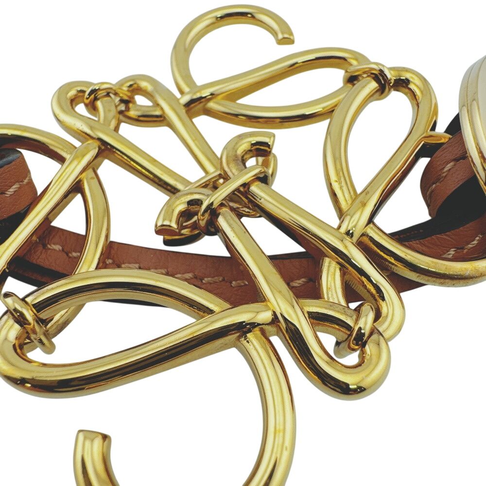 Loewe Anagram Charm Brown Keychain — view 8