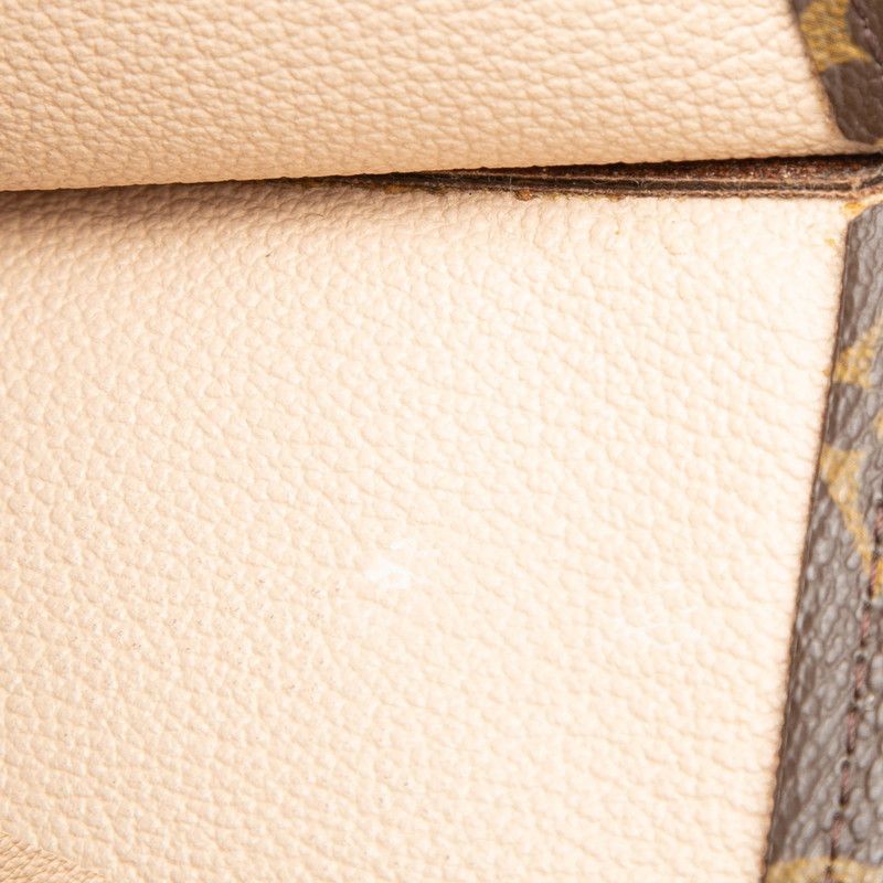 Louis Vuitton Monogram Sac Plat Tote Brown Leather — view 6