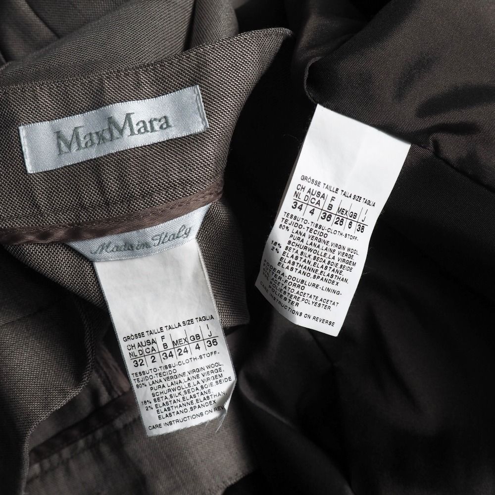 Max Mara Pants Suit 38 36 Tailored Leather Single Jacket Trousers — view 9
