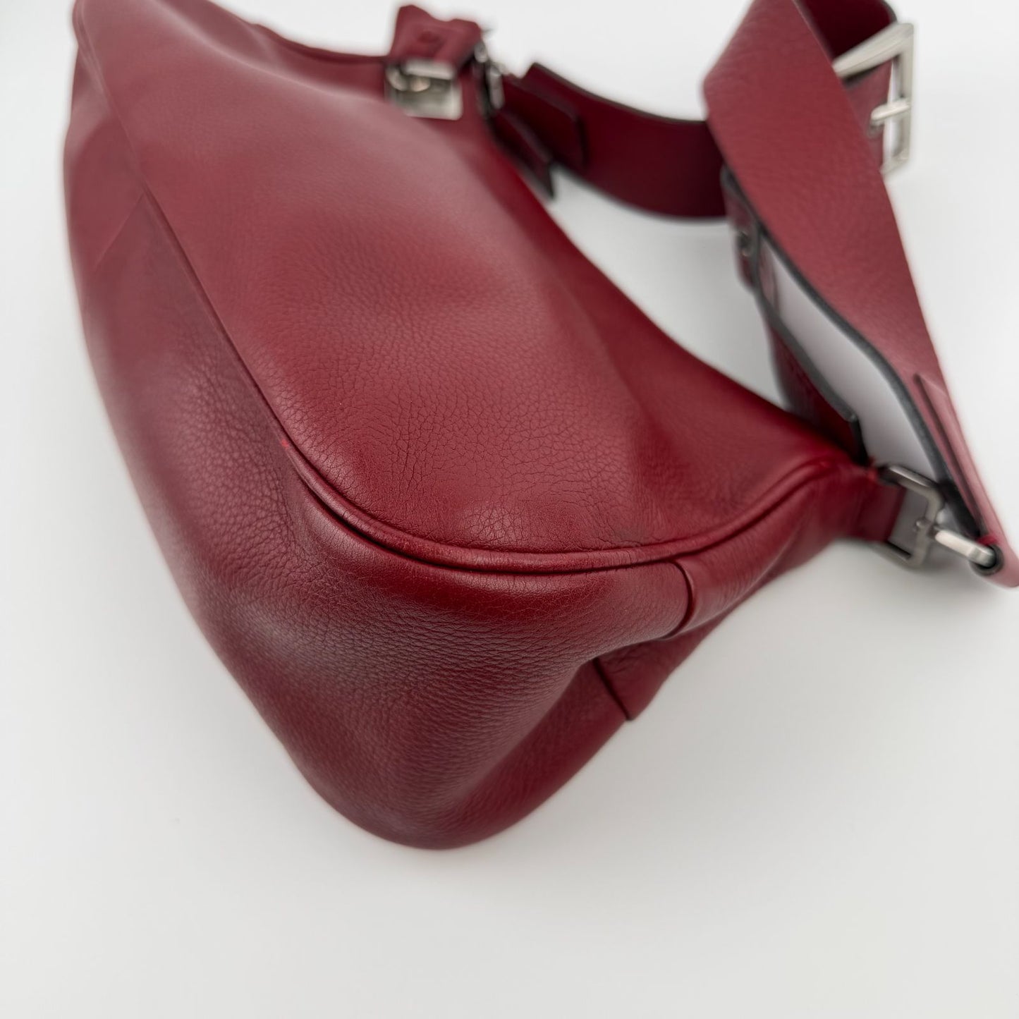 Prada Shoulder Bag Red Leather Vintage — view 9