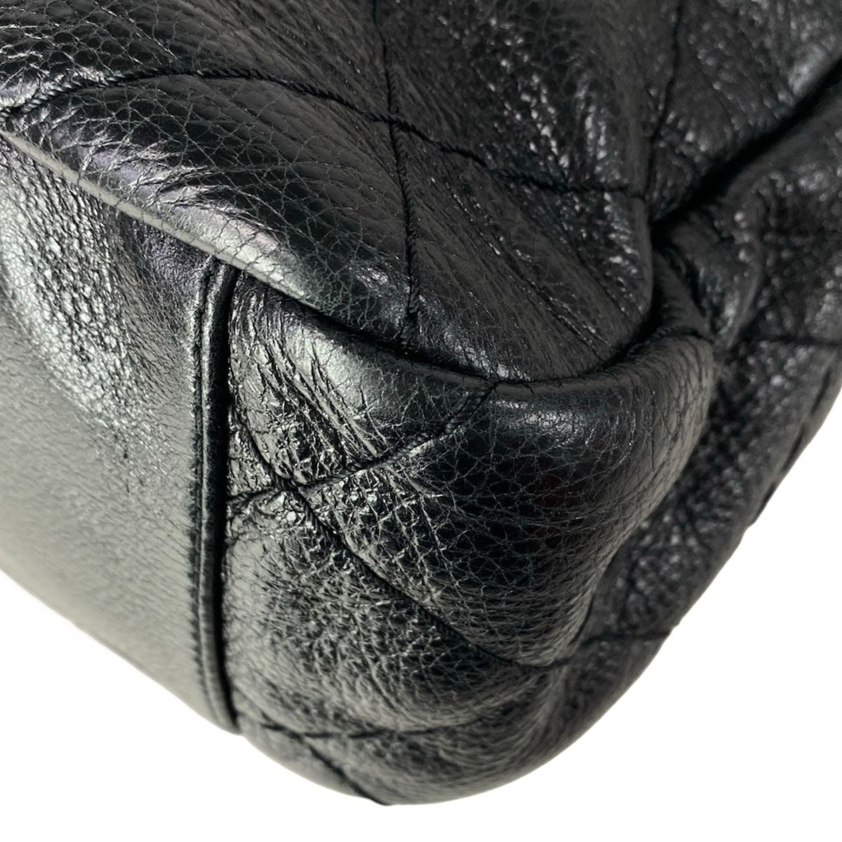 Chanel Shoulder Bag on the Road Wild Stitch Black Flap Silver — view 9