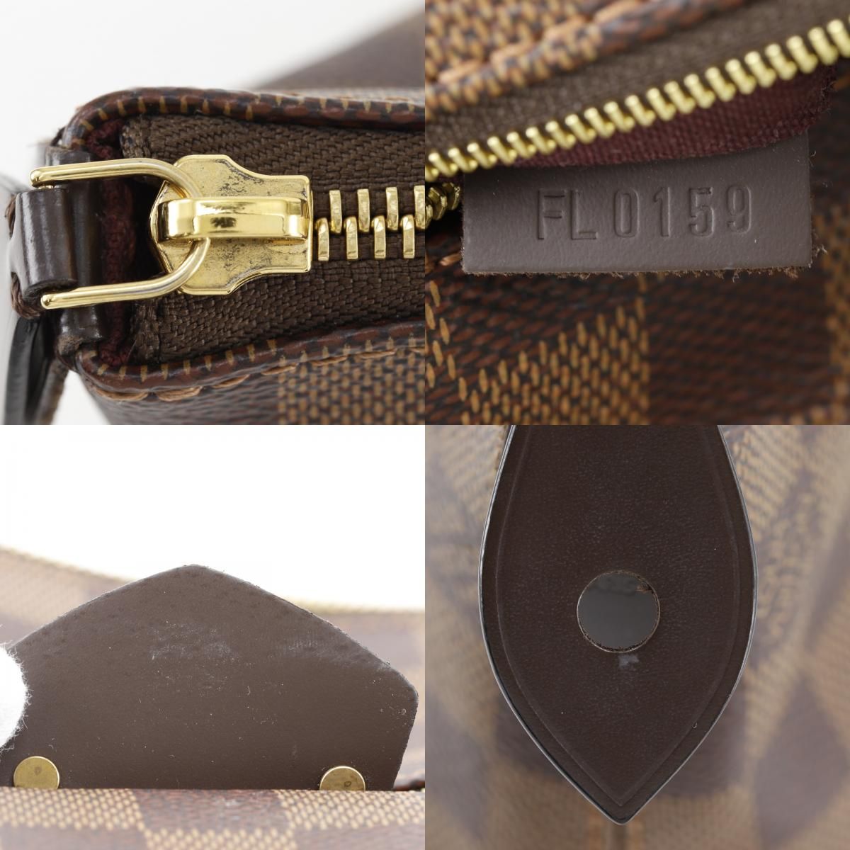 Louis Vuitton Jena PM Damier Canvas Brown Tote — view 9