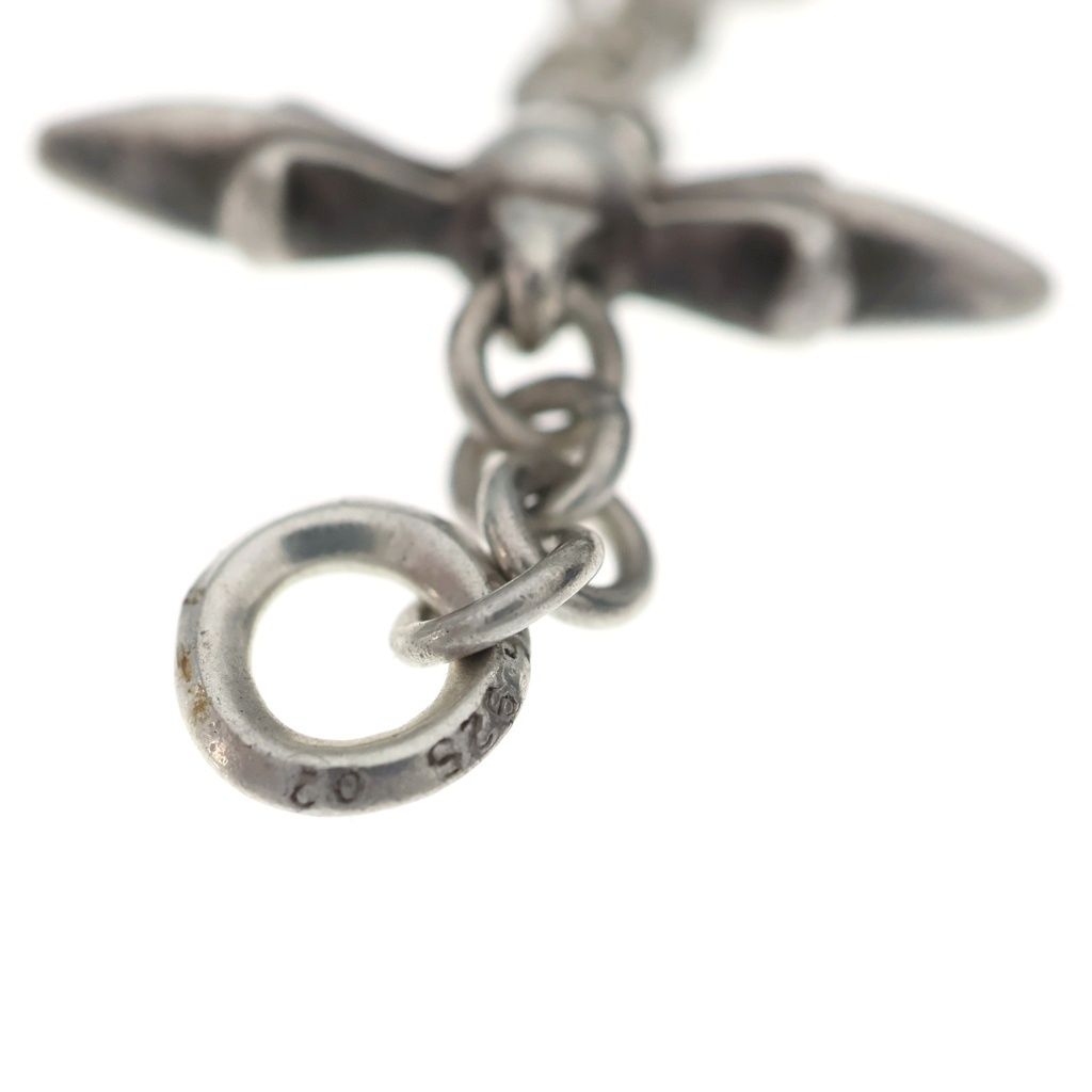 Chrome Hearts Roly Cross Charm Pendant Top Silver — view 6