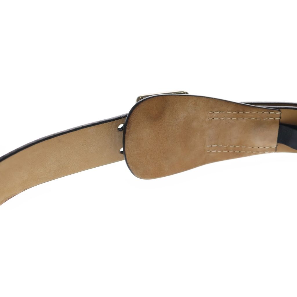 Dior Log Leather Belt Black Silver — view 6