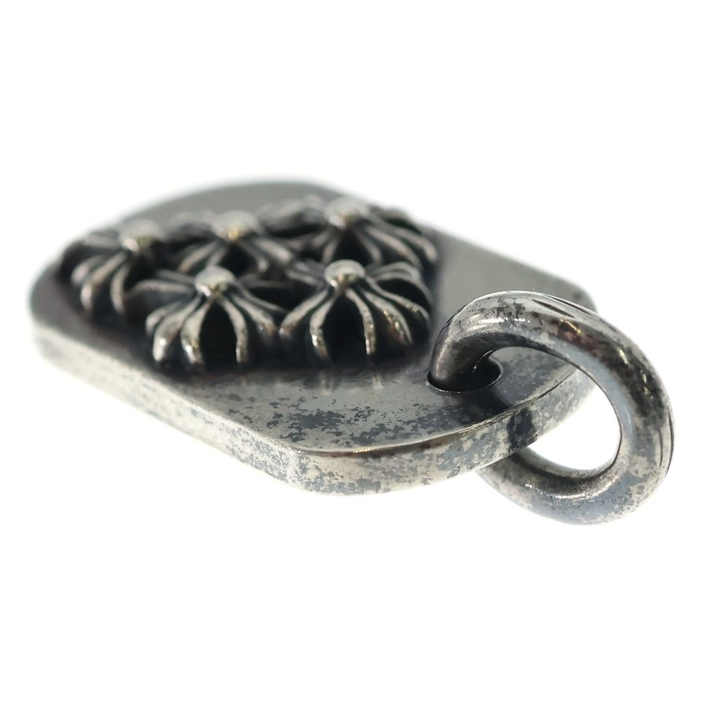 Chrome Hearts Raised Dogtag Charm Necklace Top Silver — view 6