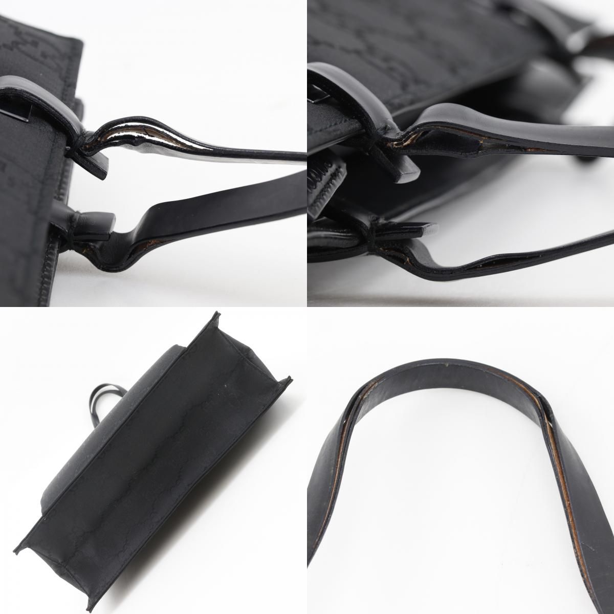 Gucci GG Nylon Canvas Black Tote — view 9