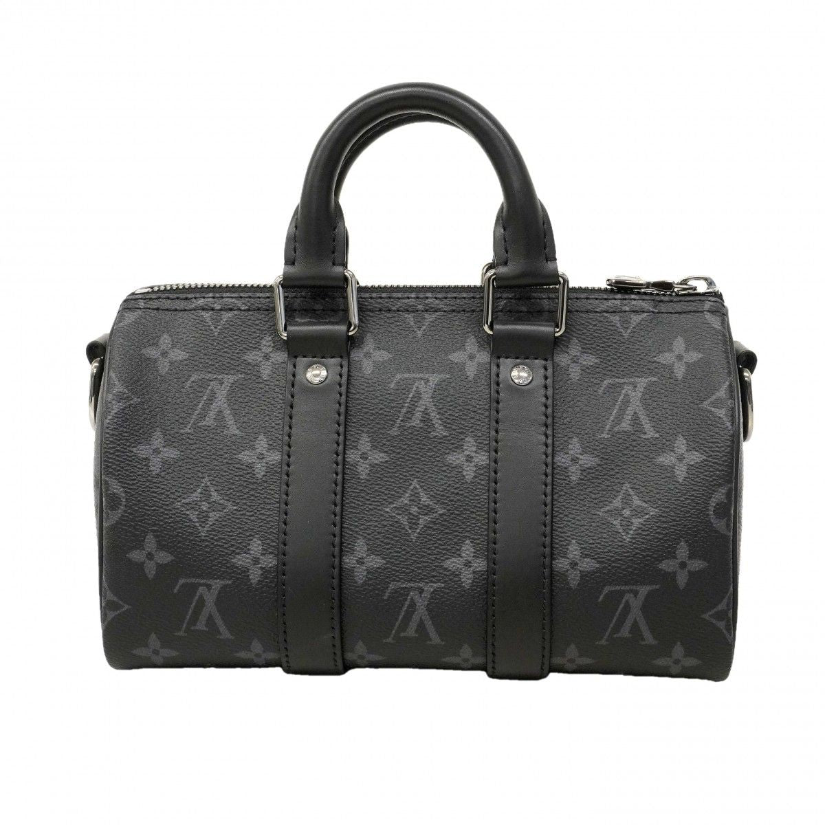 Louis Vuitton Handbag Monogram Eclipse Reverse Keepall Bandouliere 25 Black — view 7