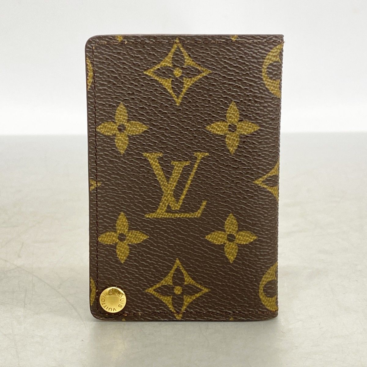 Louis Vuitton Card Case Monogram Holder Cles Depression Brown — view 6