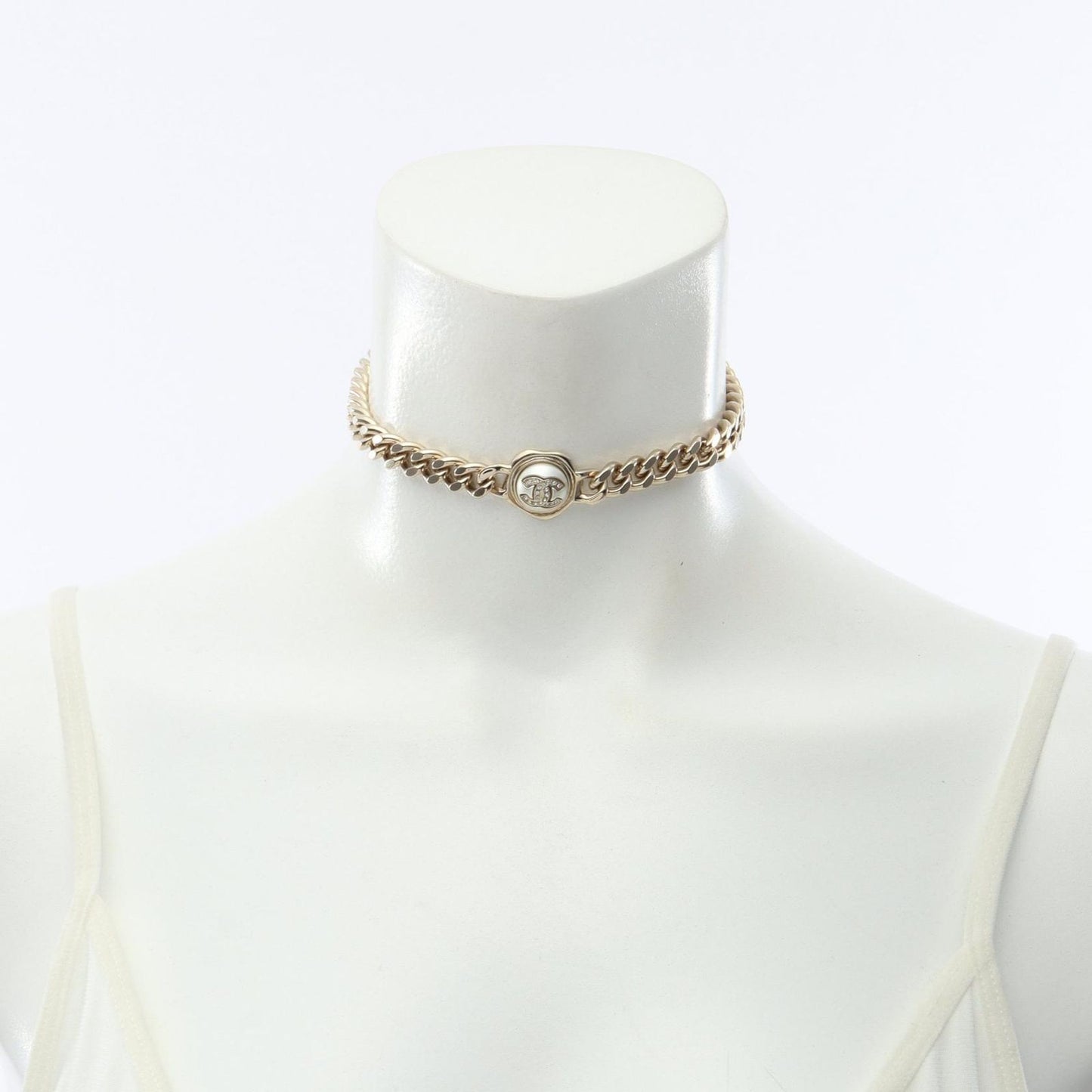 Chanel Choker CC Logo Necklace — view 6