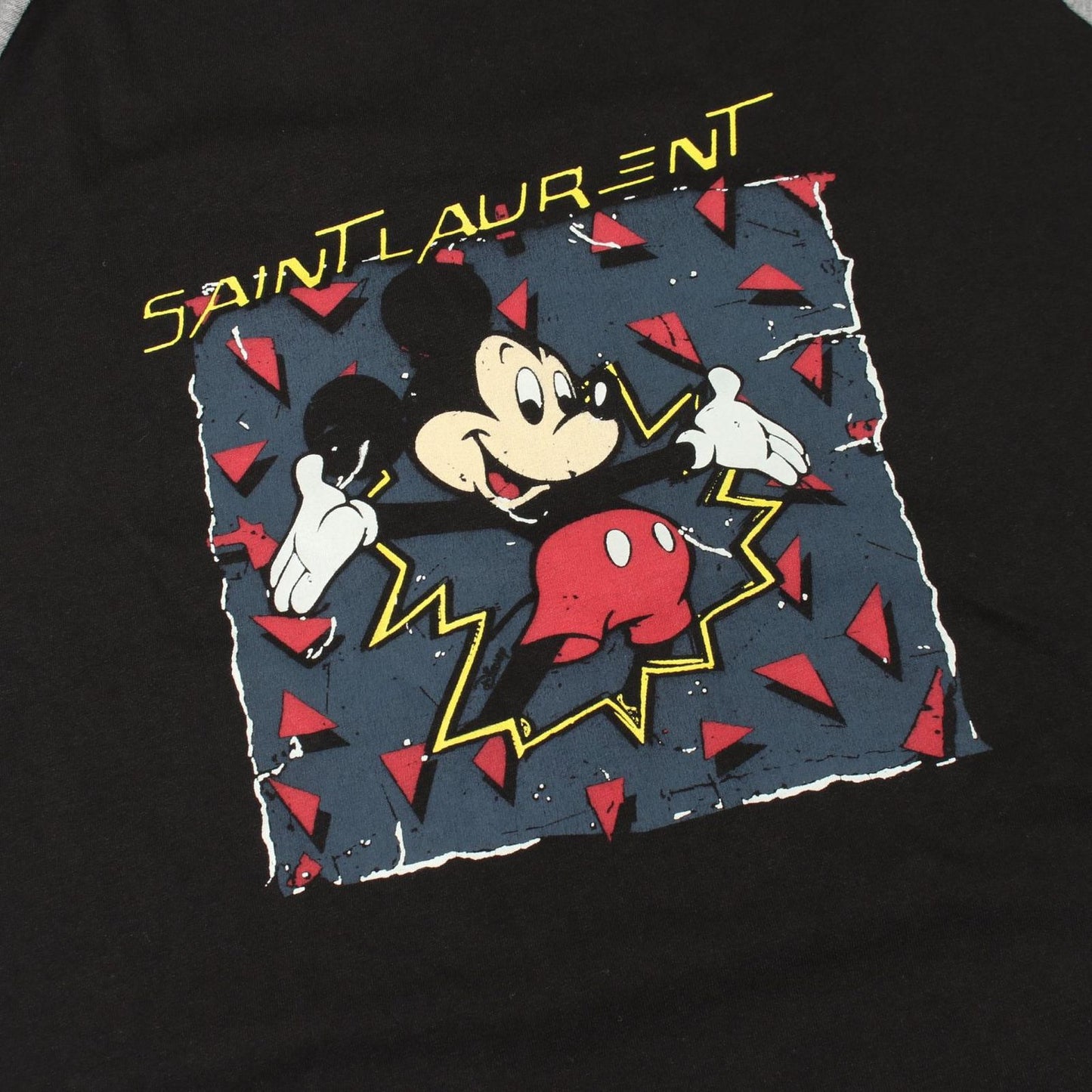 Saint Laurent Paris Long Sleeve T-Shirt Disney Mickey Mouse Cotton — view 7