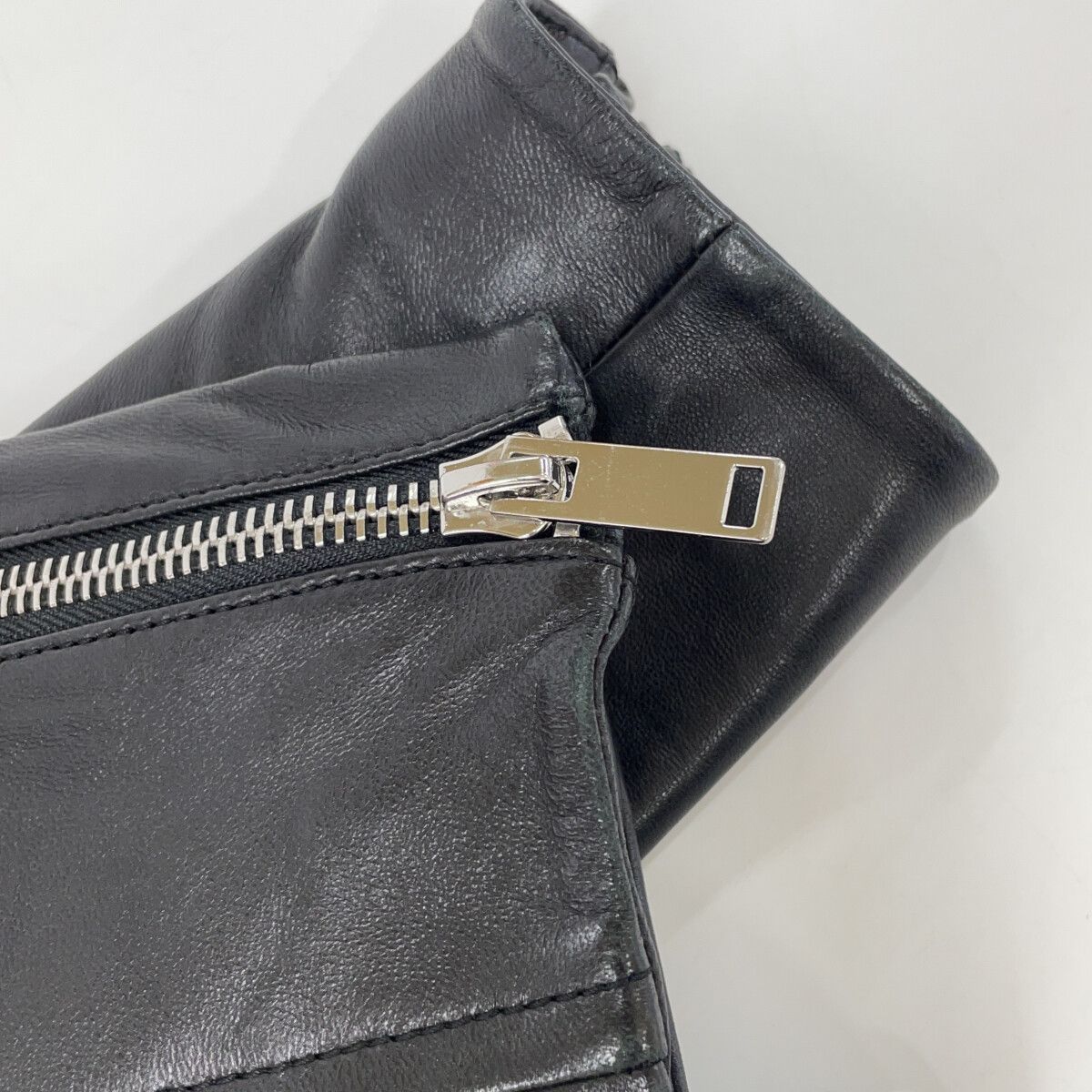 Max Maraweekend Black Lambskin Double Rider's Jacket 38 — view 9