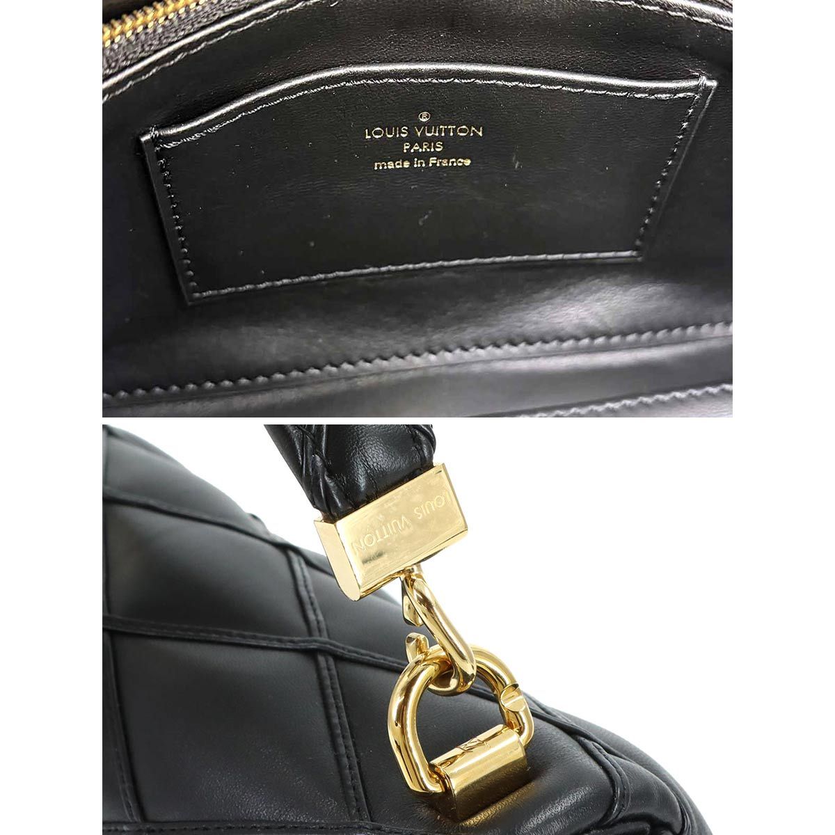 Louis Vuitton Maltage MM 2-Way Hand Chain Shoulder Bag Leather Noir — view 9