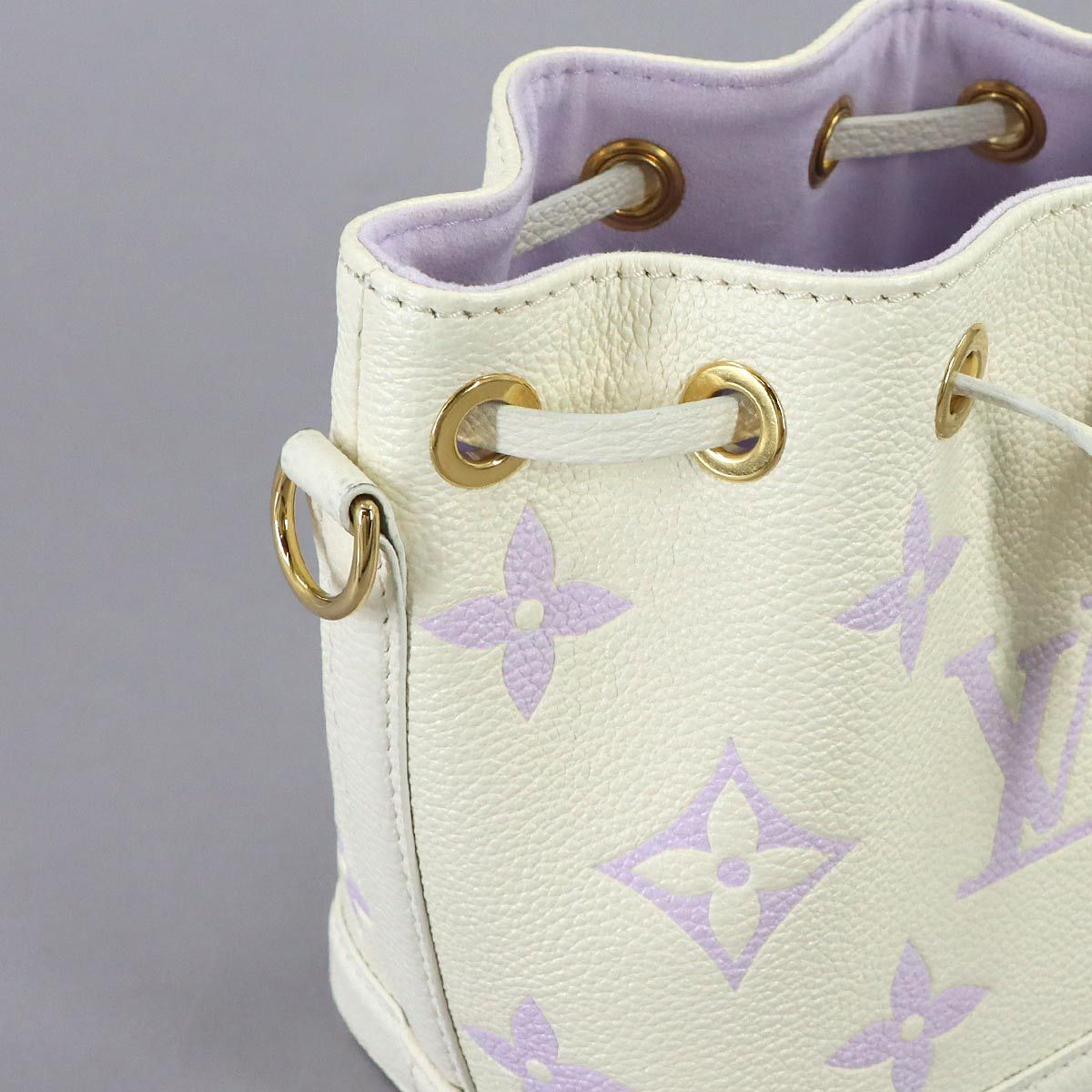 Louis Vuitton Bicolor Monogram Empreinte Nano Noe 2-Way Hand Shoulder Bag — view 9