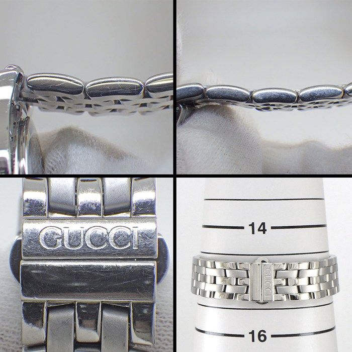 Gucci Watch Class Date Roman Index Black Dial SS Quartz Analog — view 9