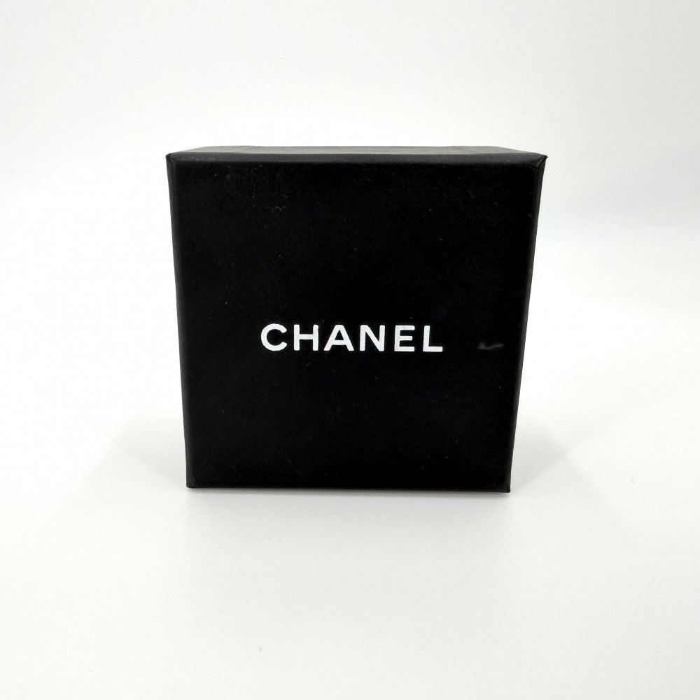 Chanel Earrings CC Logo Line Stone Faux Pearl Gold Plated White — view 8