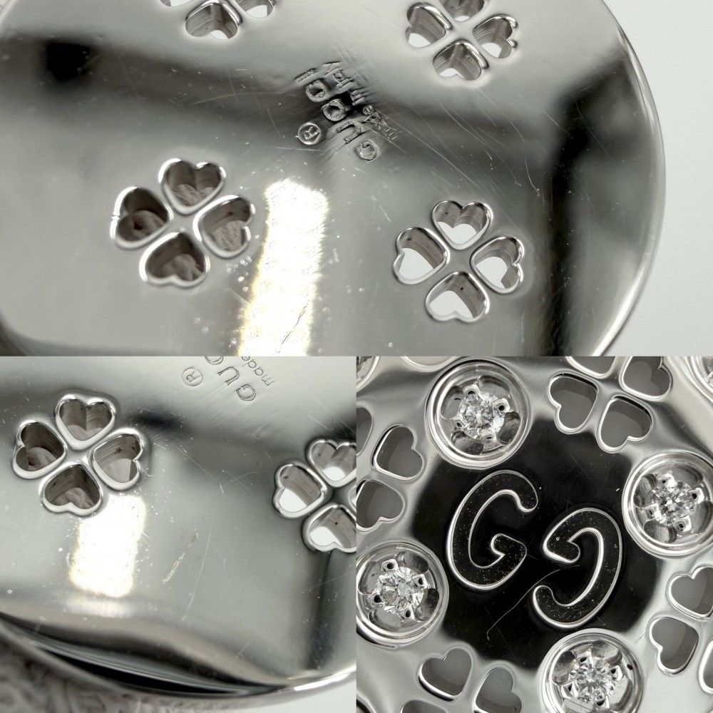 Gucci Necklace Icon Amor Forever Pendant with Adjuster Star 18k WG 925 Sterling — view 7