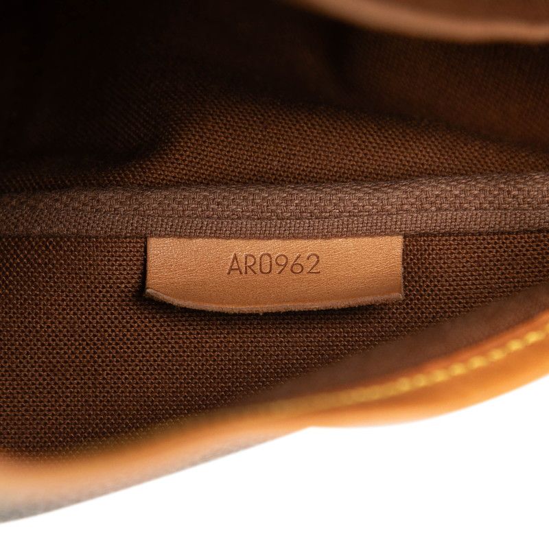 Louis Vuitton Monogram Saumur 35 Crossbody Shoulder Bag Brown Leather — view 7