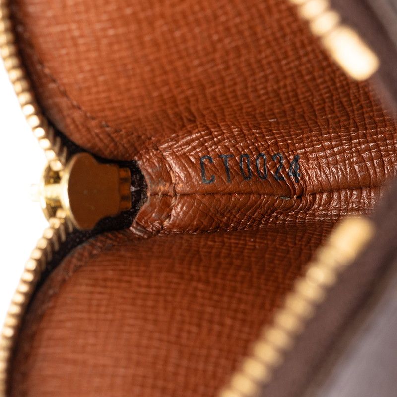 Louis Vuitton Monogram Porte Mone Ron Coin Case Brown Leather — view 6