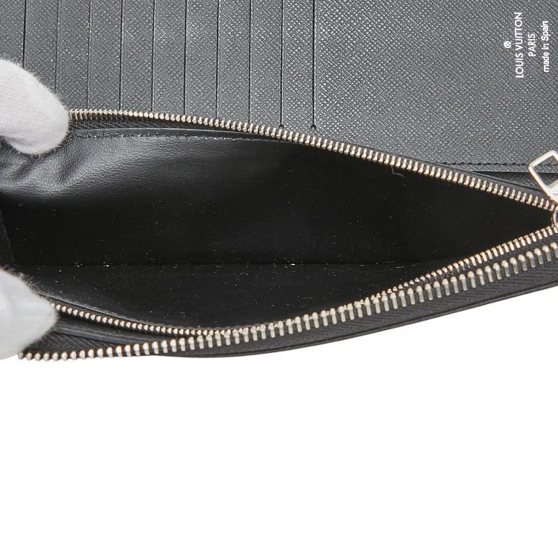 Louis Vuitton Damier Graphite Stickers Zippy Wallet Vertical Zip Around Black — view 9