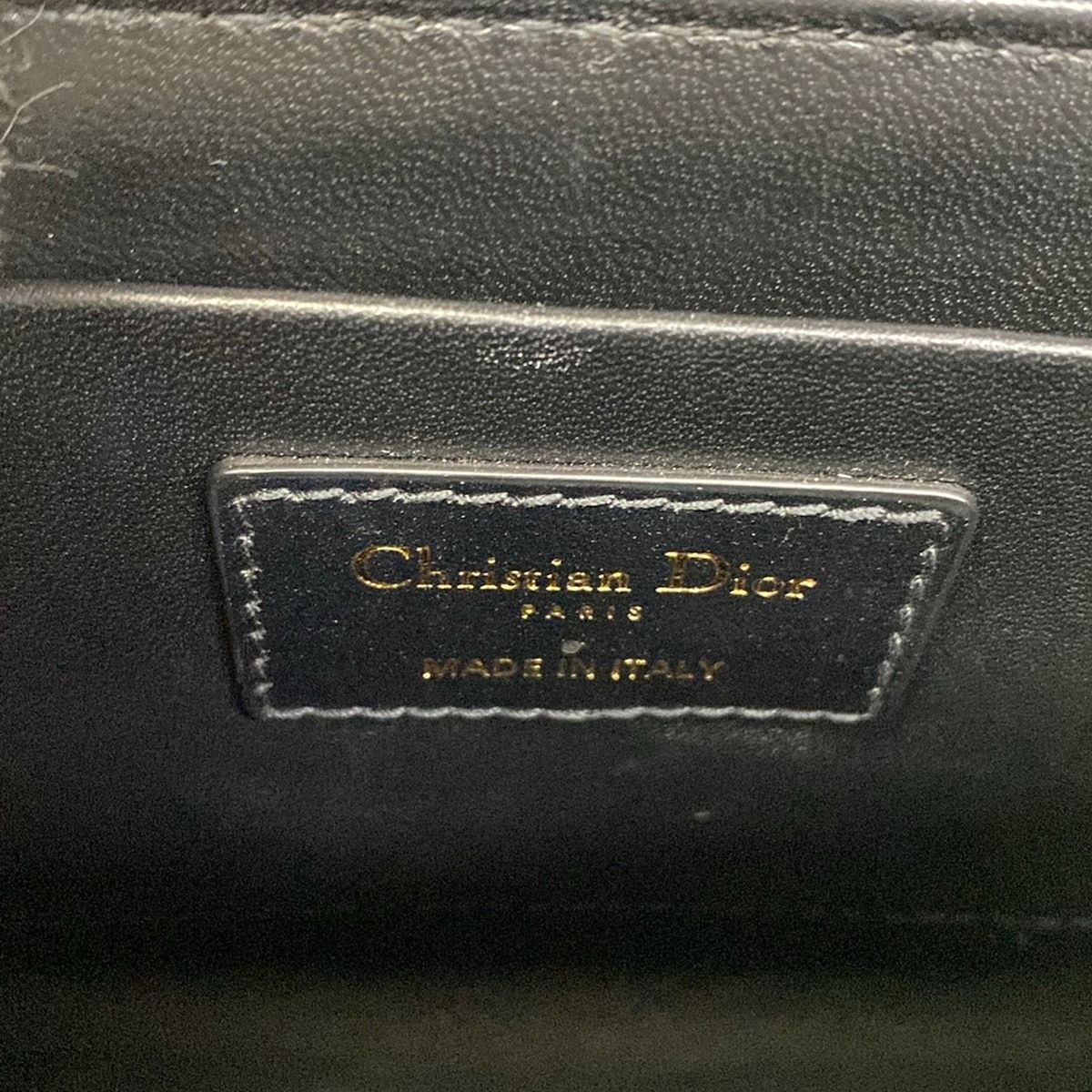 Dior Shoulder Bag 30 Montaigne Box Gray Dark Brown Black Leather — view 9