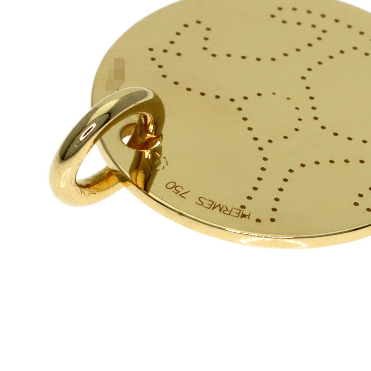 Hermes Dada Locking Horse Pendant Top 18k Yellow Gold — view 6