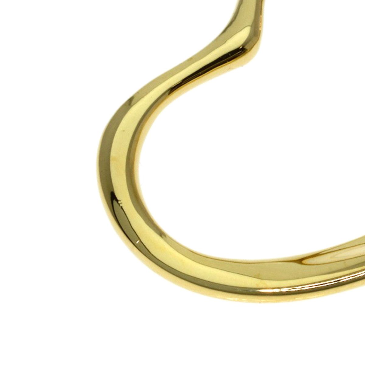 Tiffany & Co Open Heart Pendant Top 18k Yellow Gold — view 5