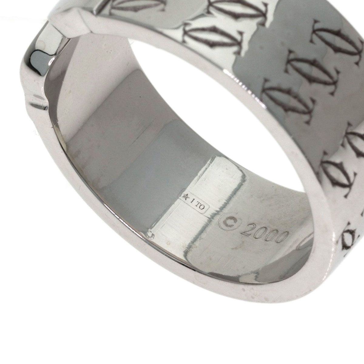 Cartier 2C Ring Christmas Limited 55 18k White Gold