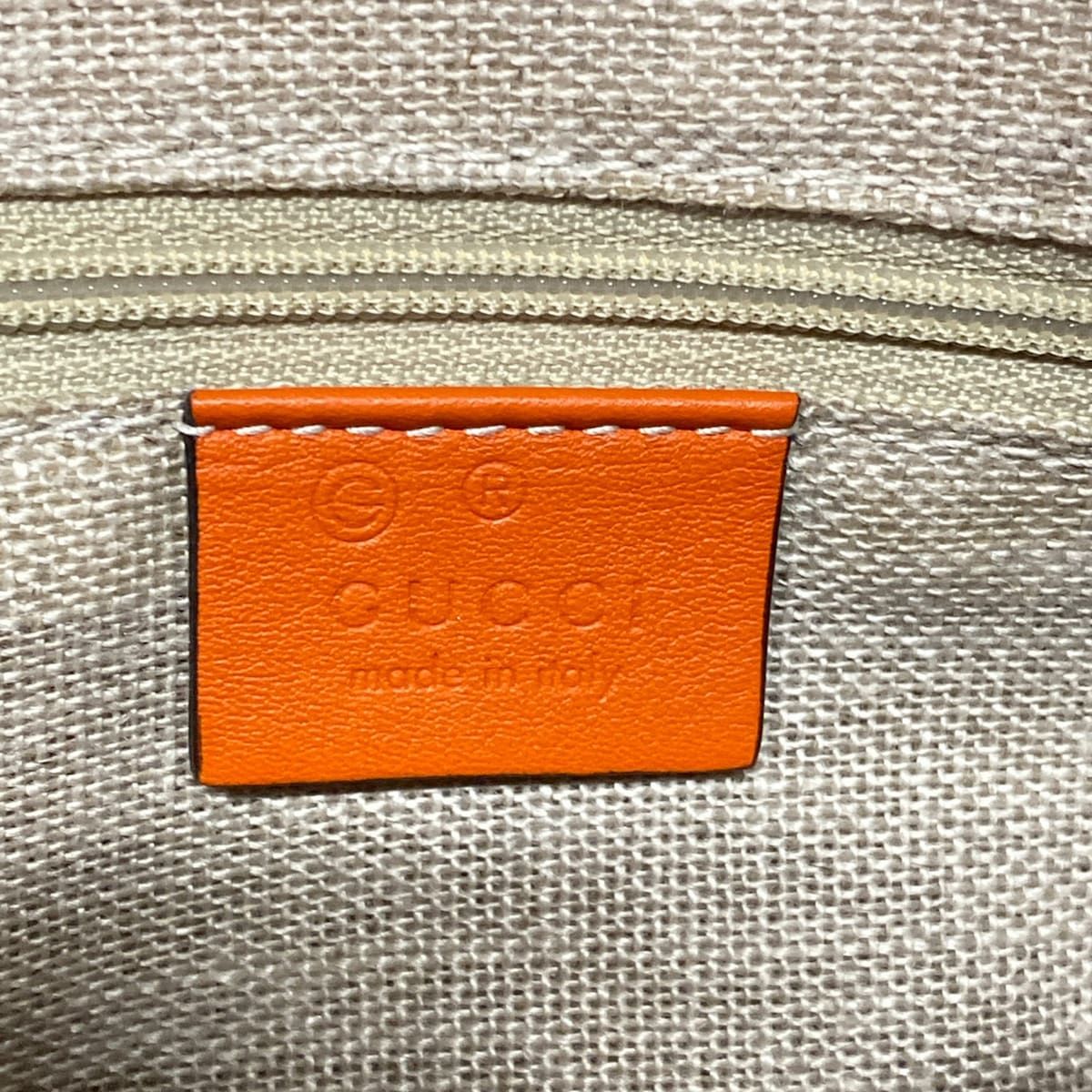 Gucci Handbag Micro Guccissima Orange Leather — view 9