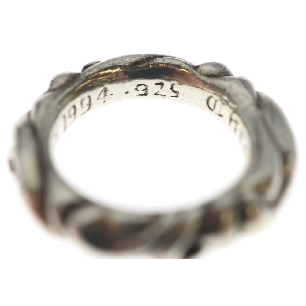 Chrome Hearts Scrl Band Scroll Ring Silver — view 6
