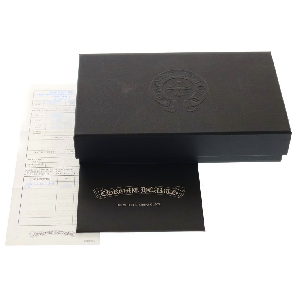 Chrome Hearts Judy Cross Ball Button Leather Wallet Black — view 6