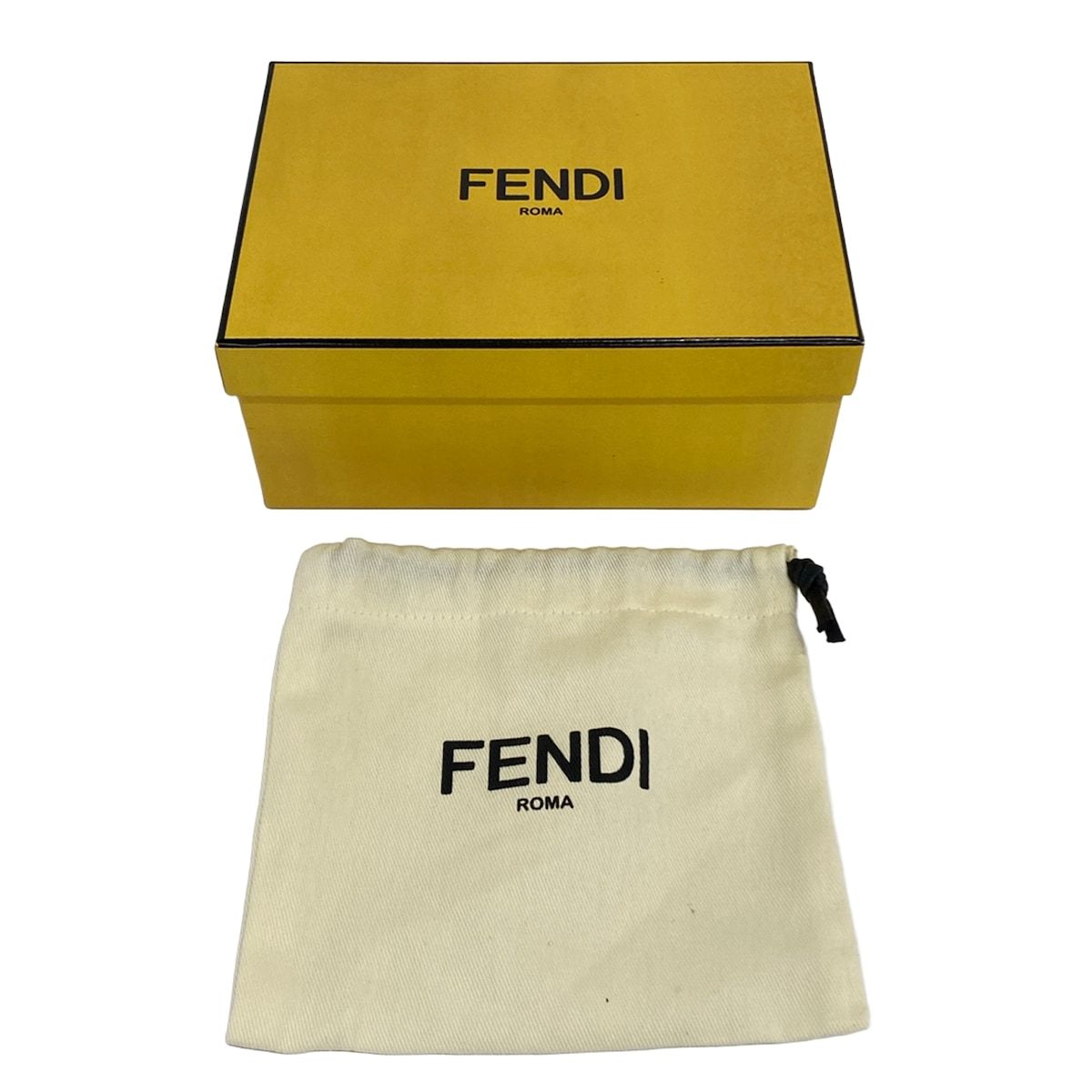 Fendi Key Holder Nanomontresor Charm Blue Green Bag Motif Leather — view 6