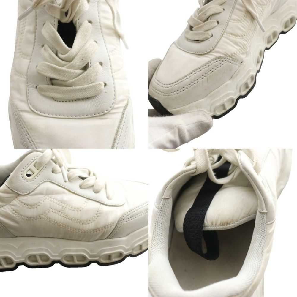 Hermes Impulse Low Cut Sneakers Shoes Thick Sole Logo 35.5 White SS — view 9