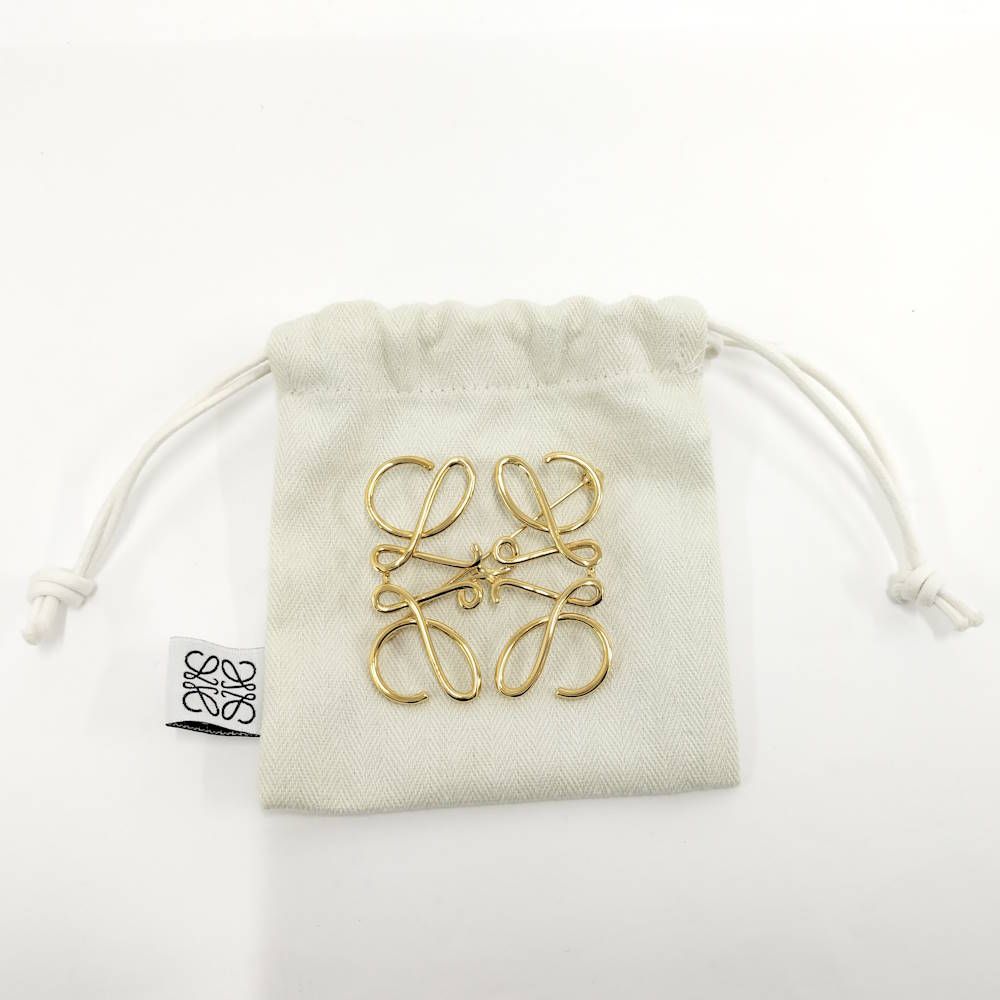 Loewe Brooch Anagram Gold Plated — view 9