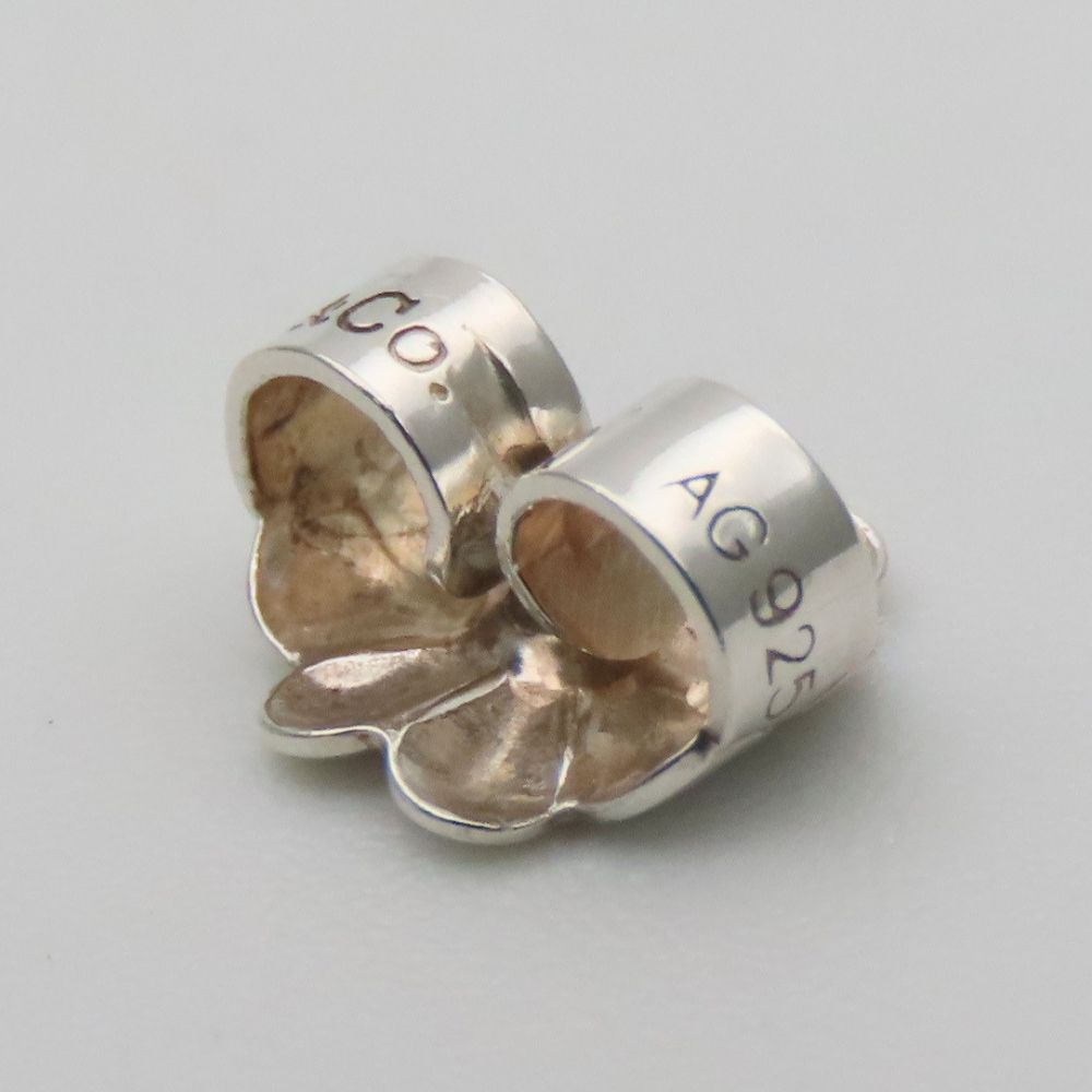Tiffany & Co Earrings Ribbon Bow 925 Sterling Silver Simple — view 8