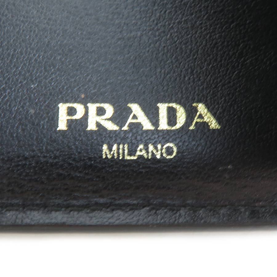Prada Trifold Wallet Black — view 8