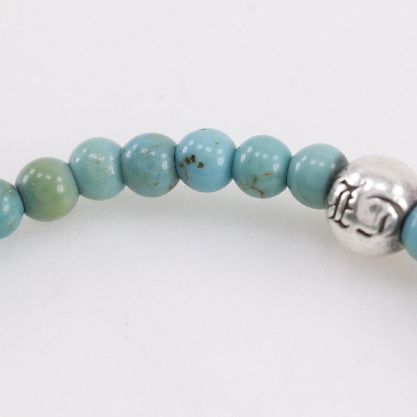 Chrome Hearts Turquoise 925 Sterling Silver Bracelet — view 8