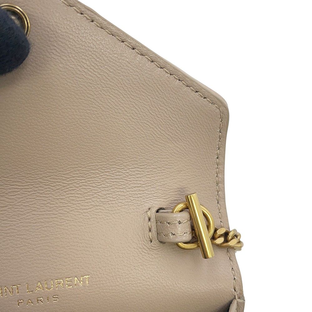Saint Laurent Paris Chain Shoulder Bag Gay Bi Micro Leather — view 9