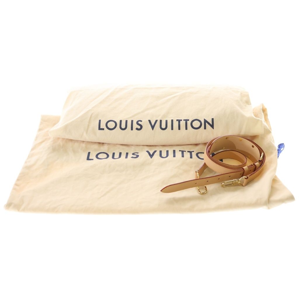 Louis Vuitton Monogram Denim Keepall Bandouliere 45 Boston Bag Gold Indigo — view 7
