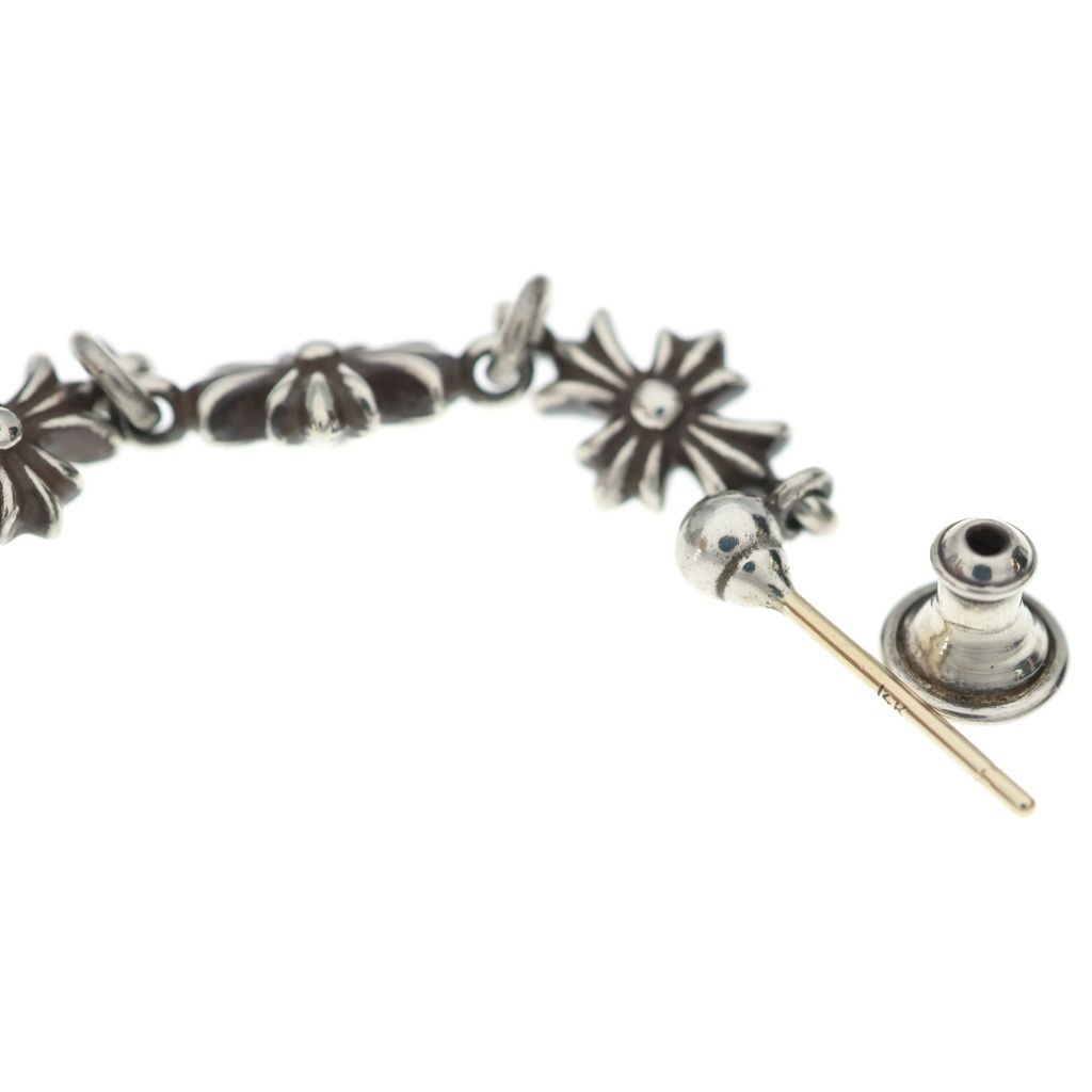 Chrome Hearts Tiny CH Pls 3 Ech Plus 3 Drop Earrings Silver — view 6