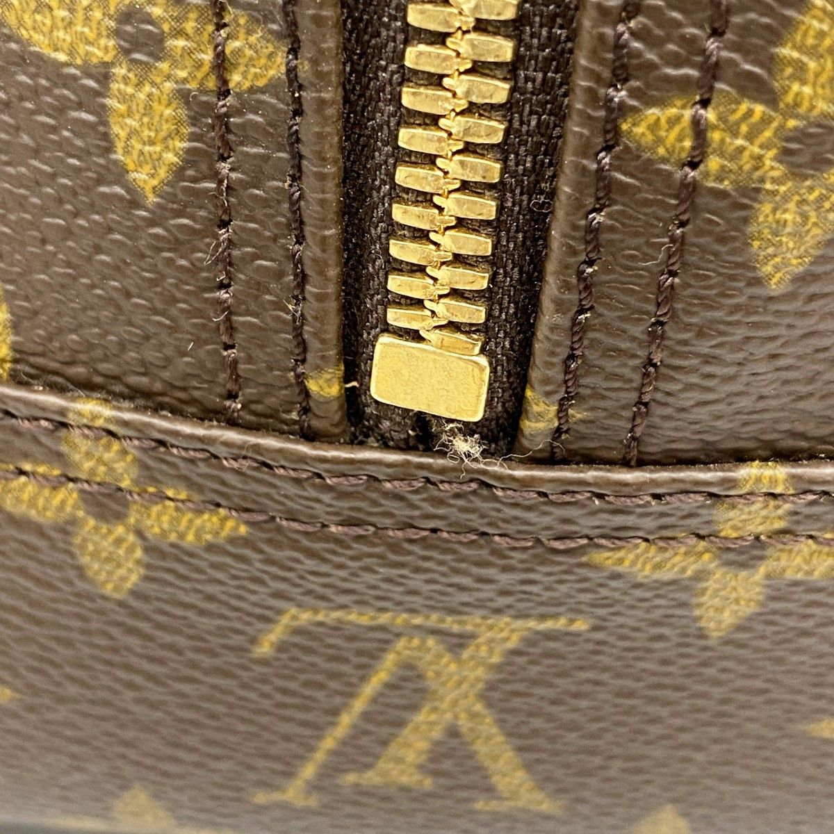 Louis Vuitton Handbag Monogram Deauville Brown — view 9