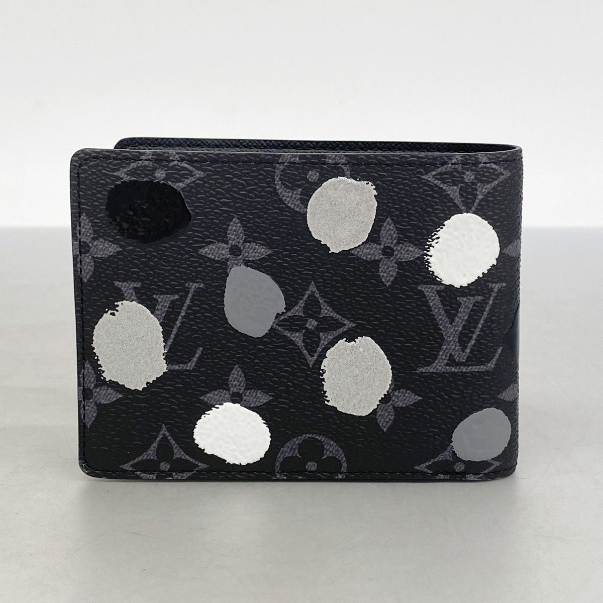 Louis Vuitton Wallet Monogram Eclipse Portefeuille Multiple Black Yayoi Kusama — view 7