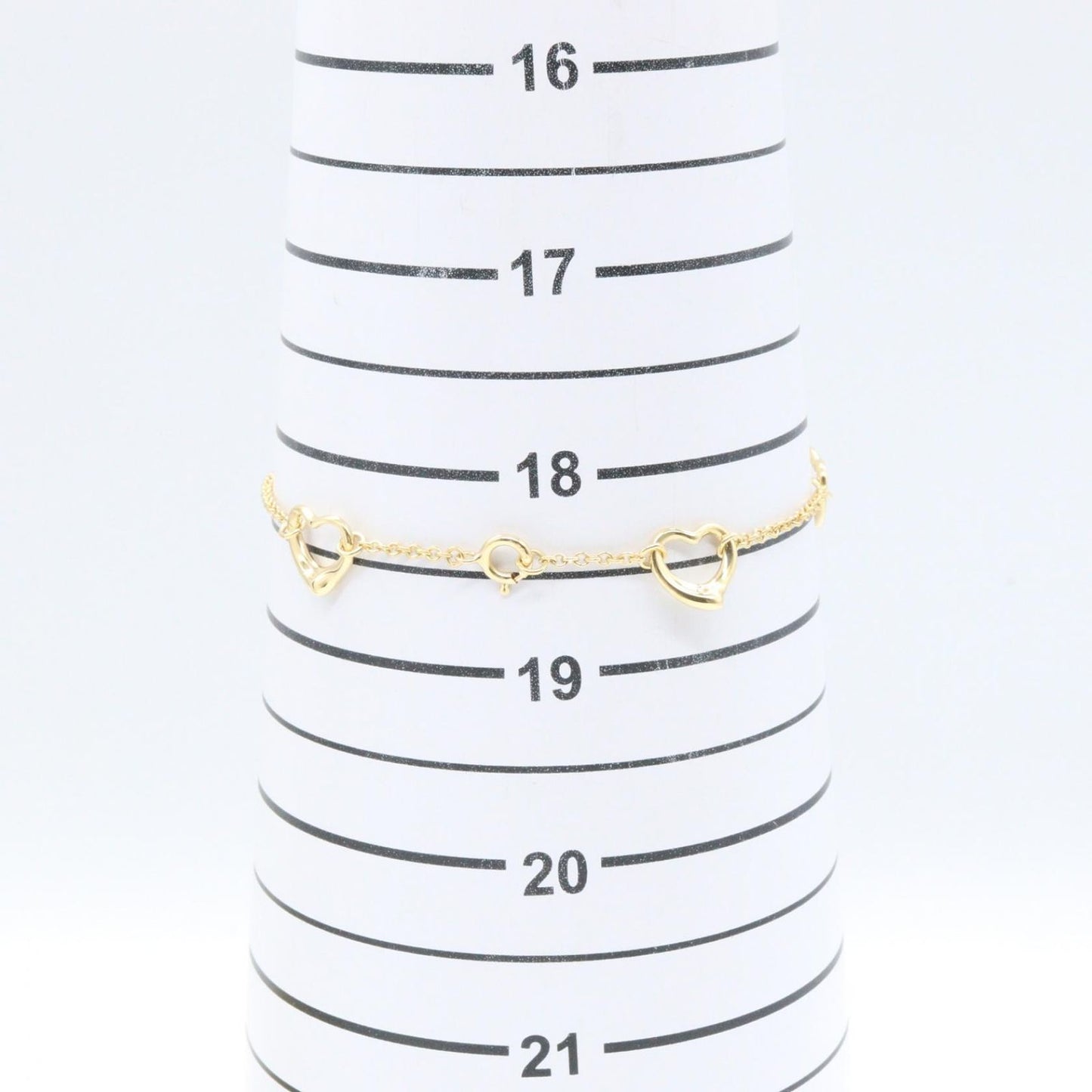 Tiffany & Co Bracelet Open Heart 5 Motif 18.5 cm 18k — view 5