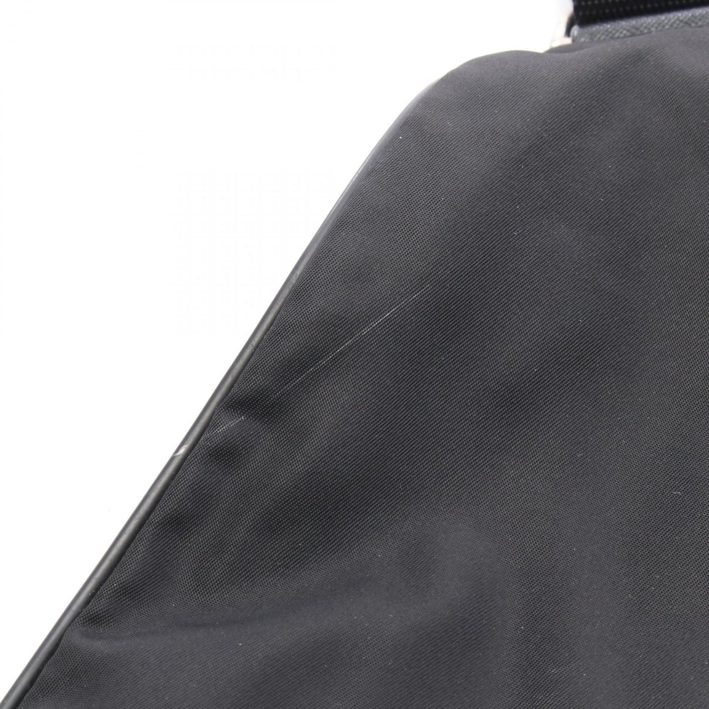 Prada Shoulder Bag Black Nylon Leather Triangle Logo — view 9